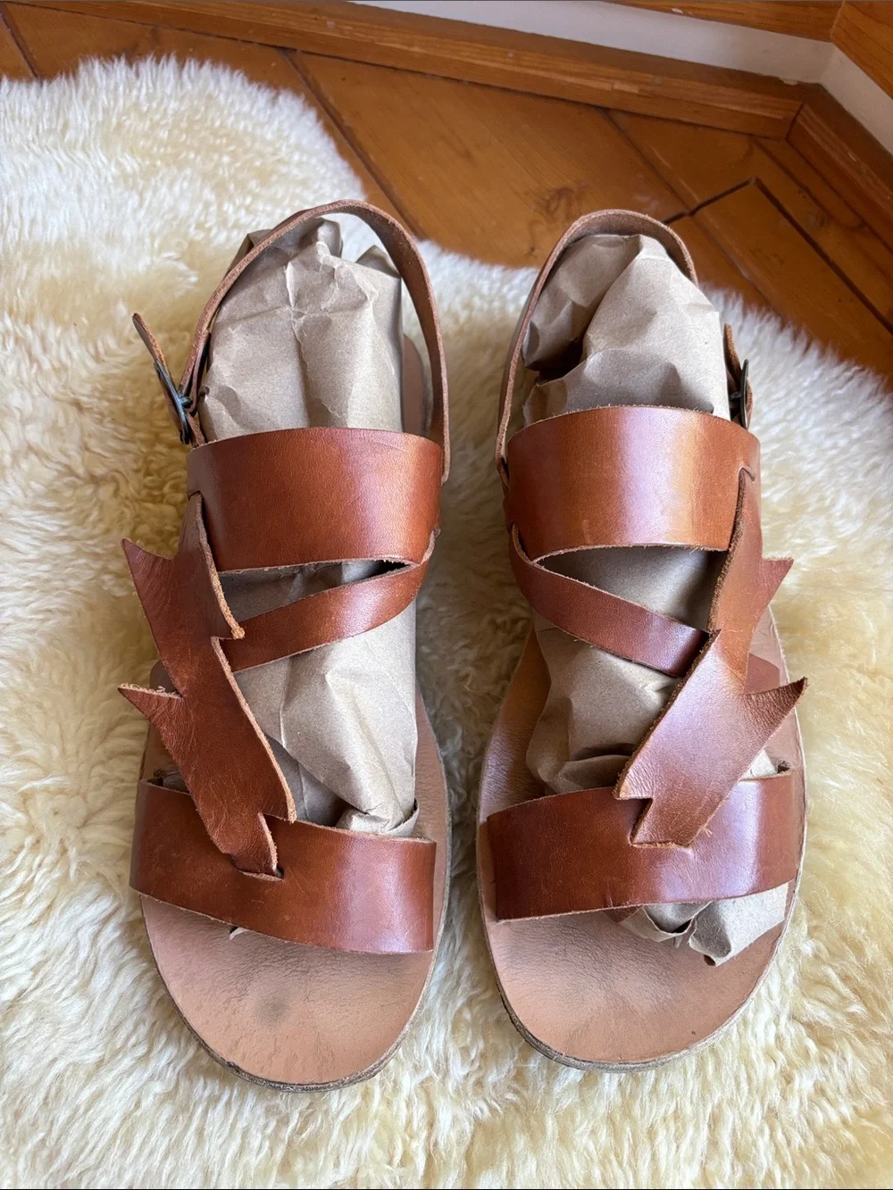 Vintage Greek Lightening Sandals